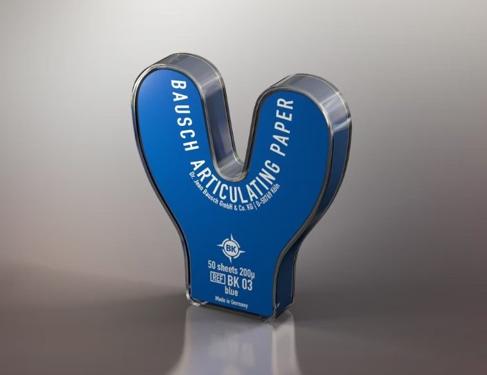 BK 03 Plastic dispenser horseshoe,50 sheets blue