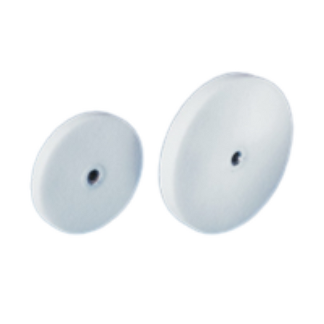 White Acrylic Knock-down Wheels (3" X 3/8" ) keystone
