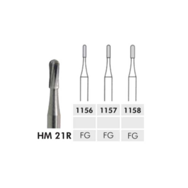 HM 21R CYLINDER ROUND END (Pkg 5)