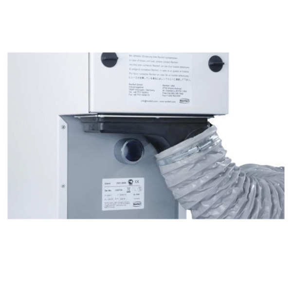 Adapter for external exhaust air duct