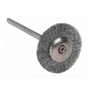 Silver wire brush mounted Polishing brush (Pkg 12)