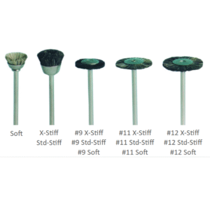 Abbott-Robinson® Straight HP Mounted Bristle Brushes  (Std-Stiff  )