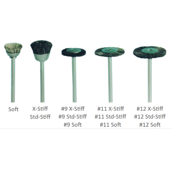 Abbott-Robinson® Straight HP Mounted Bristle Brushes  (#12 Soft   )