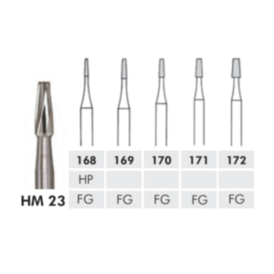 HM 23 TAPERED FLAT END  (Pkg 5)